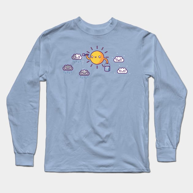cloud painting Long Sleeve T-Shirt by Randyotter